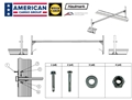 Multiple Roof Rack for 6-Wide Round Roof